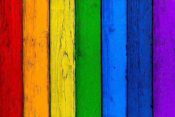 istock Natural wooden multicolored boards. Abstract textured many-colored background 518801786