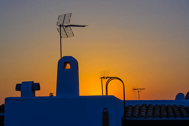 istock Spanish roof with antenna 518802877