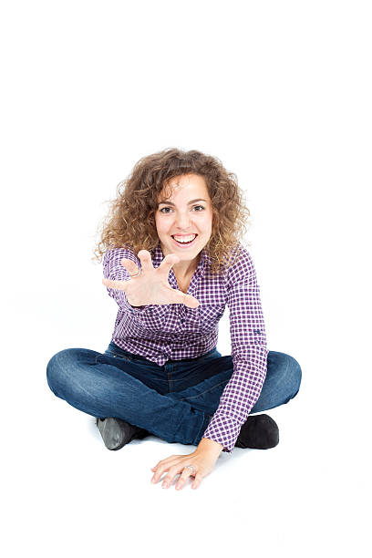 istock Beautiful woman doing different expressions in different sets of clothes 518803385