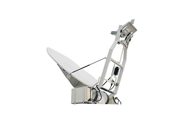 istock Satellite Dish on Mobile DSNG on White Background 518807046