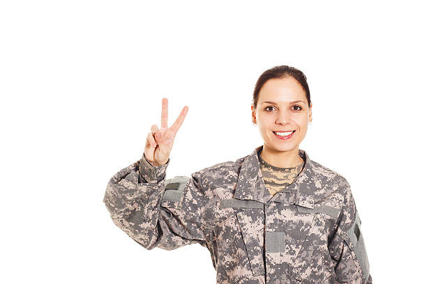 istock Soldier in the military uniform 518807104