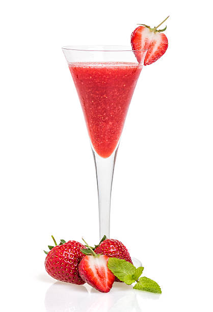 istock Strawberry cocktail in a champagne flute 518814290
