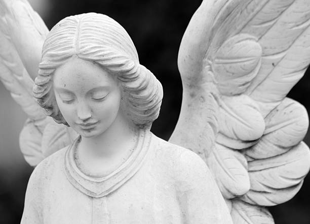 angel - statue angel marble white photos et images de collection
