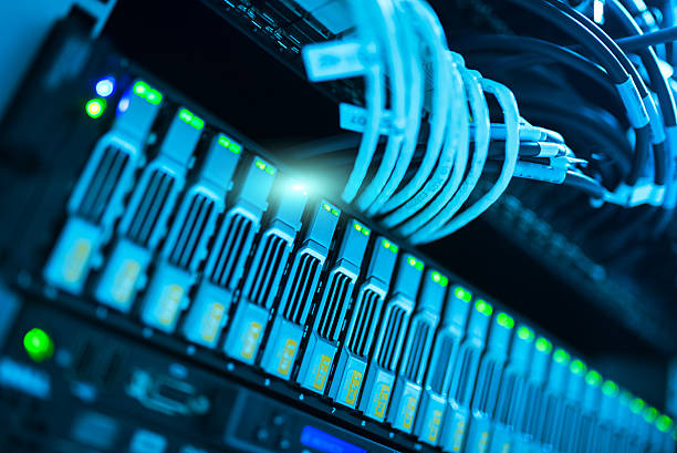 istock Network servers in data room Domestic Room 518816770