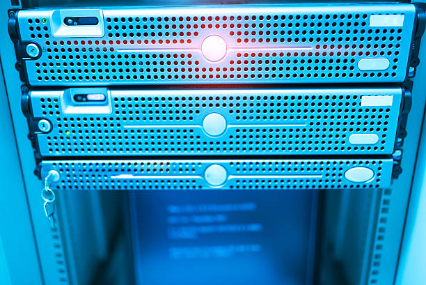 istock Network servers in data room Domestic Room 518817050