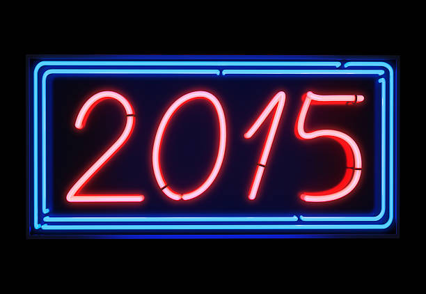 istock Happy new year neon 2015 518817417