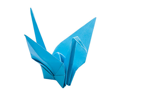 istock Origami blue bird paper 518817721