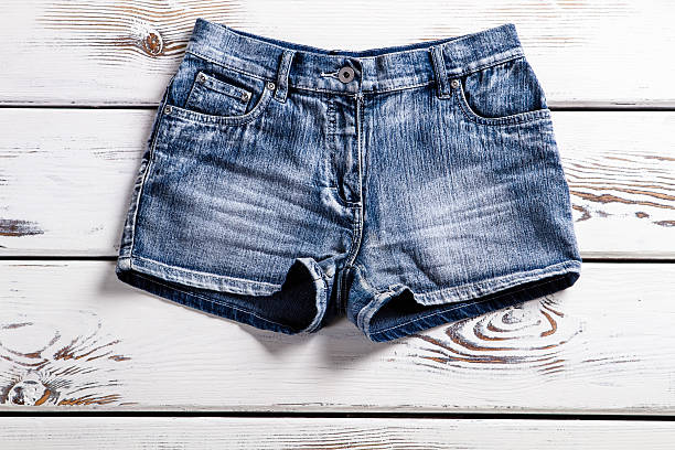 istock Lady's stylish jeans shorts. 518819258