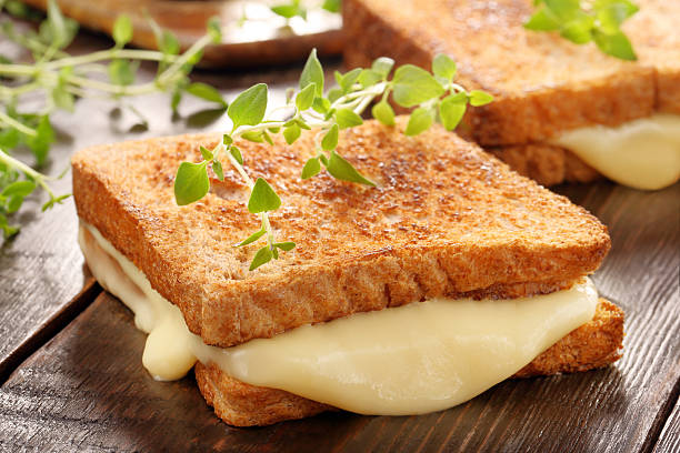 istock Fresh toast with cheese and herbs 518820158