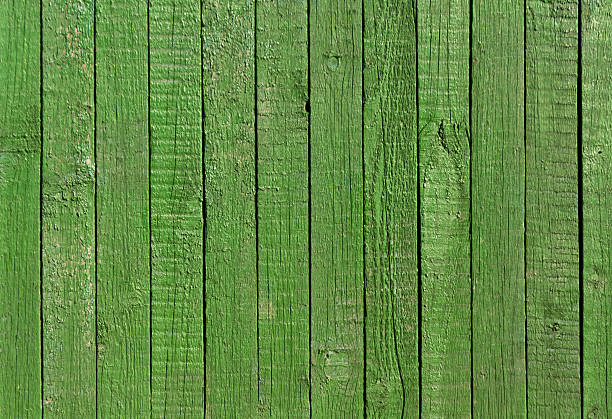 istock Green wooden fence texture. 518827956