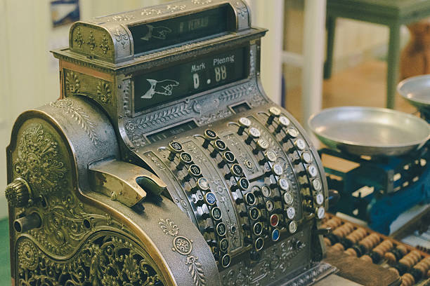 vintage do kasy - cash register old coin wealth zdjęcia i obrazy z banku zdjęć