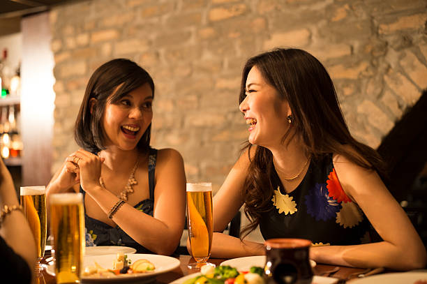 istock Women who are chatting happily in the restaurant 518830792
