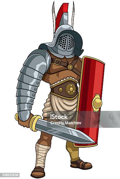 Gladiator Stock Illustration - Download Image Now - Ancient, Battle, Book