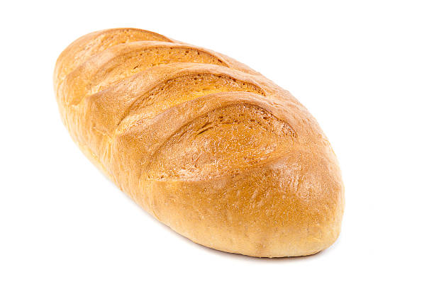 istock Loaf of bread on white background. 518832998