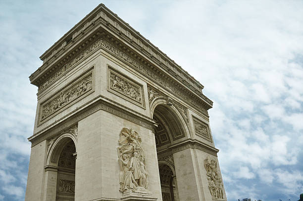 istock Famous Arc de Triomphe in Paris city 518833496