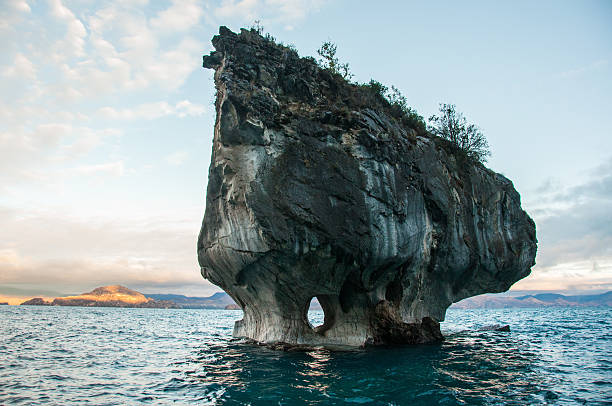 istock Marmol Cathedral rock formation, Carretera Austral, HIghway 7, C 518833521