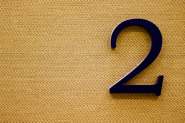 istock number 2 on woven rattan  background 518834925