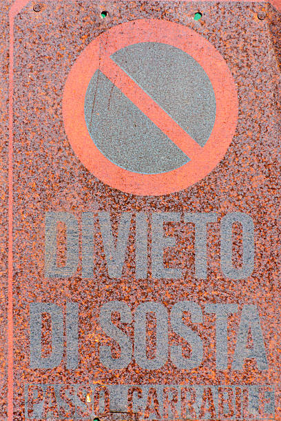 istock Italian Rusty road sign 518836265