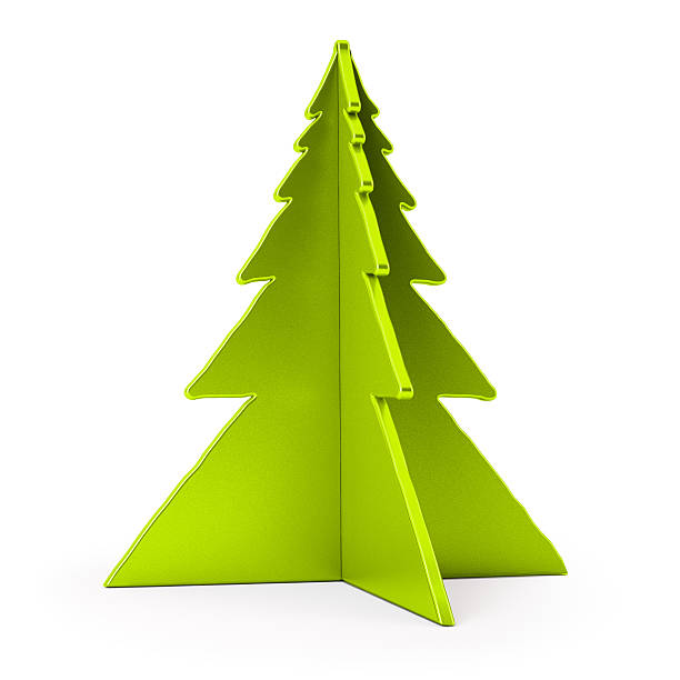 istock Green Christmas Tree Isolated on White 518837671