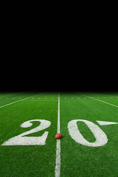 istock Football field with ball 518837713