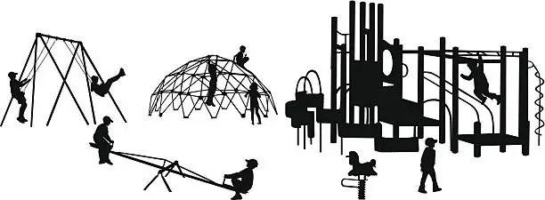 Vector illustration of PlaygroundEquipment