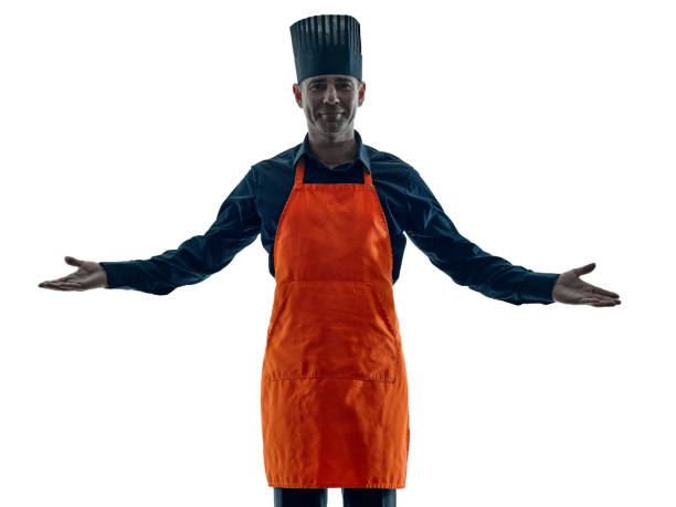 istock man cooking chef silhouette isolated 518839586