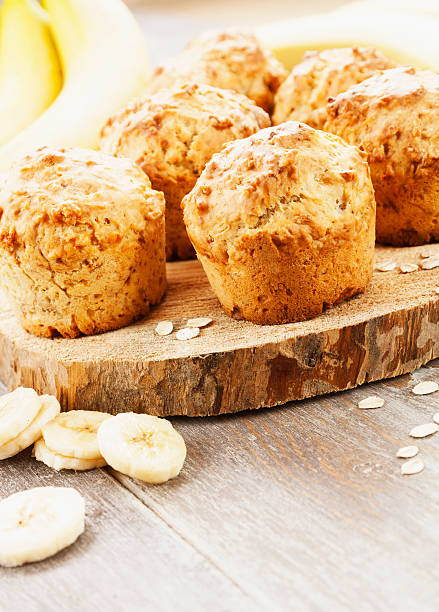 istock Banana muffins with oat flakes 518839948