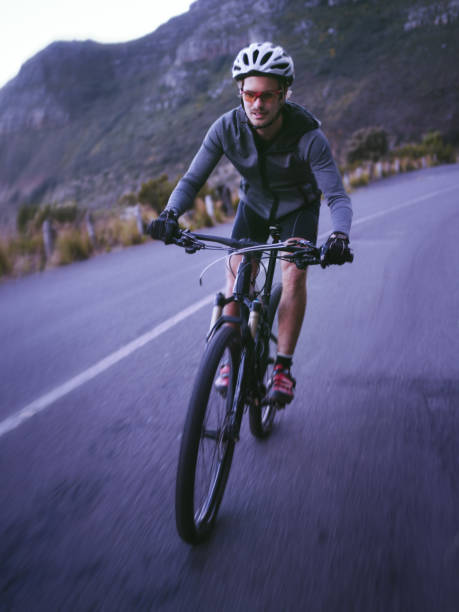 istock Active cyclist ready for the road wearing protective wear 518840244