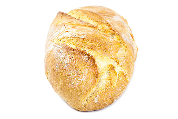 istock Loaf of bread on white background. 518843854