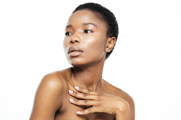 istock Afro american woman looking away 518847300