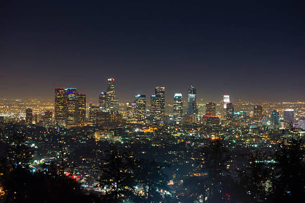 istock Night view of Los Angeles 518847338