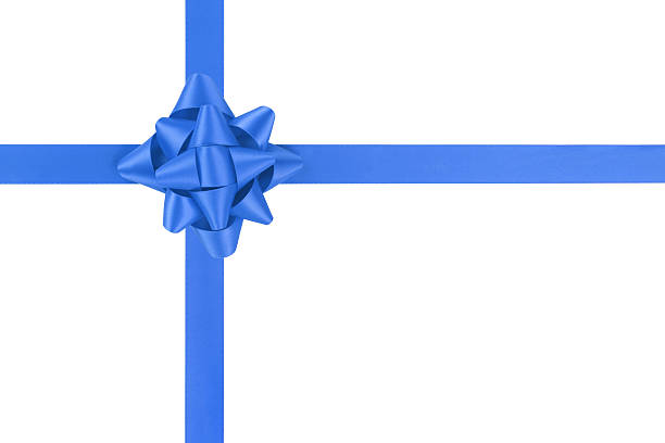 istock blue ribbon cross with gift bow isolated on white background 518847558