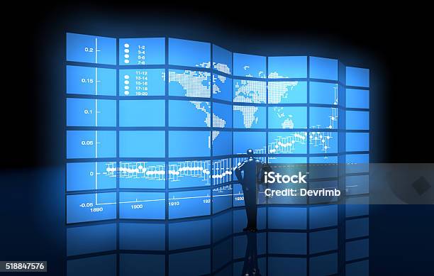 Global Exchange Stock Photo - Download Image Now - Computer Monitor, Large, World At Your Fingertips