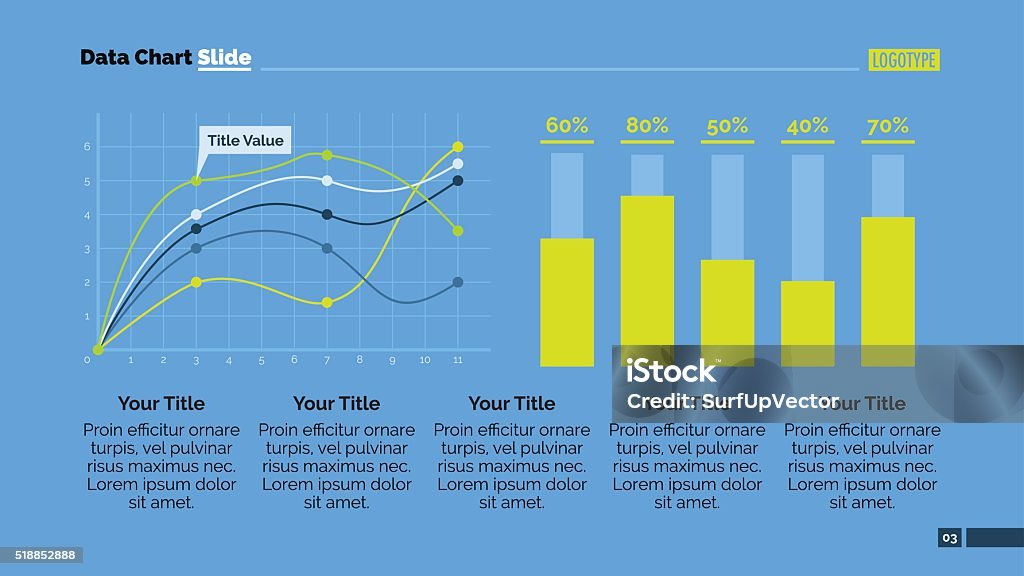 Slide Graph Data Examples Data Chart Slide Template 1 Stock Illustration - Download Image Now ...