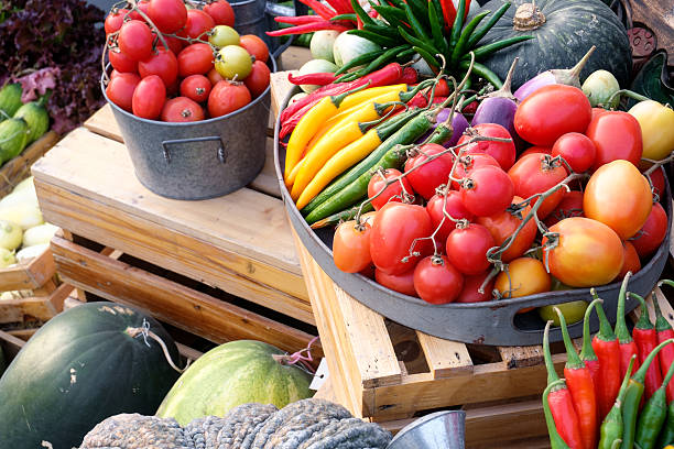 istock Various of vegetable in wood box 518853094