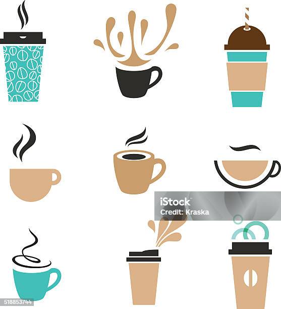 Coffee Signs Stock Illustration - Download Image Now - Coffee - Drink, Cup, Vector
