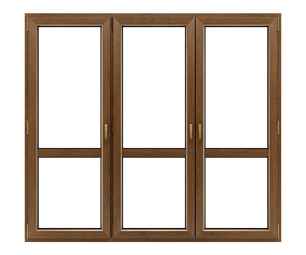 istock brown wooden window isolated on white background 518853784