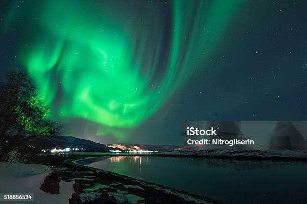 Northern Lights In Alta Norway Stock Photo - Download Image Now - Alta - Norway, Aurora Borealis, Astronomy