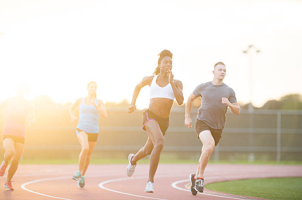 istock Running The Track at Dusk 518856870