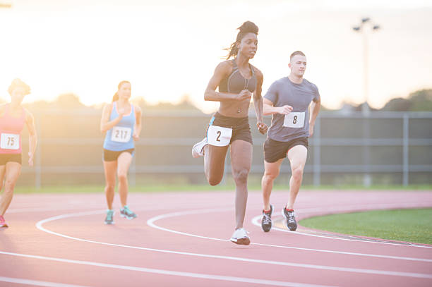 istock Woman Leading a Race 518856880