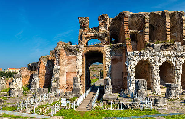 The Amphitheater of Capua, the second biggest roman amphitheater The Amphitheater of Capua, the second biggest roman amphitheater - Italy capua stock pictures, royalty-free photos & images
