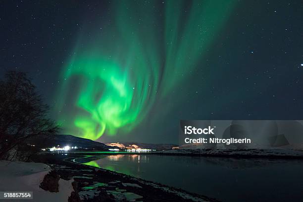 Northern Lights In Alta Norway Stock Photo - Download Image Now - Alta - Norway, Norway, Aurora Borealis