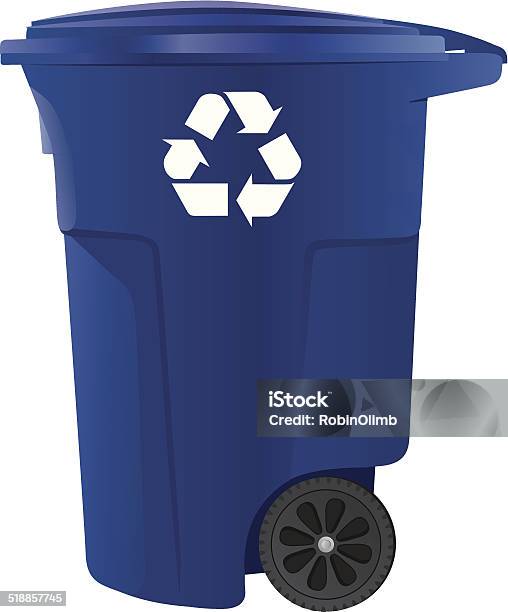 Recycle Bin Stock Illustration - Download Image Now - Environmental Conservation, Wheel, Arrow Symbol