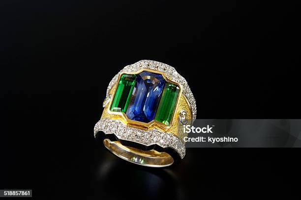 ビンテージエメラルドサファイアのダイヤモンドの指輪 - 指輪のストックフォトや画像を多数ご用意 - 指輪, 骨董品, エメラルド
