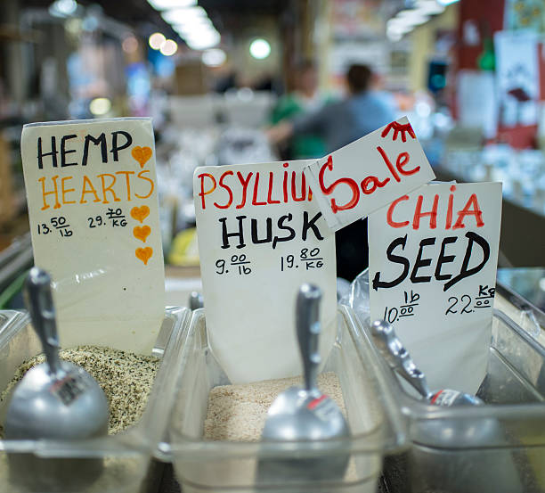 istock Hemp hearts,Psyllium husk and Chia seed 518858167