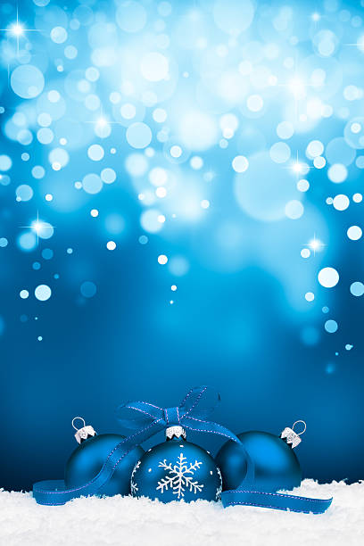 istock Blue bauble withs snowflake decoration 518859139
