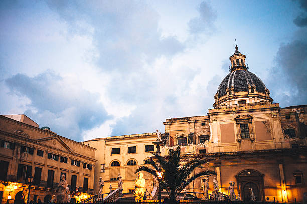 istock Famous Piazza Pretoria in Palermo, Sicily. 518859856