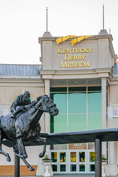 Kentucky Derby Museum Louisville, Kentucky, USA - April 4, 2016. Kentucky Derby Museum at Churchill Downs.  tournament of roses stock pictures, royalty-free photos & images