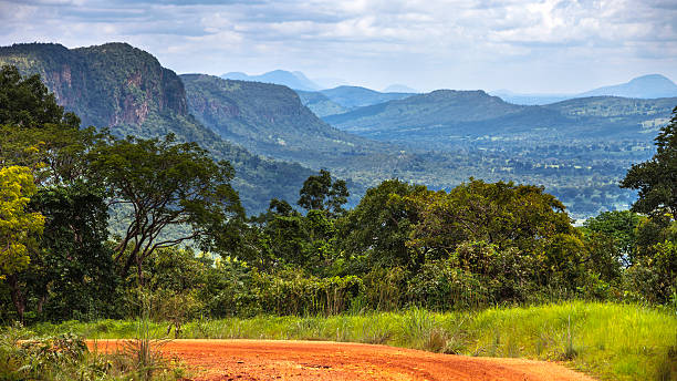 African landscape, Benin. Landscape with rocky canyon in Tata-Somba. benin stock pictures, royalty-free photos & images