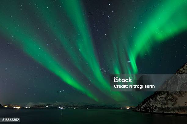 Northern Lights In Alta Norway Stock Photo - Download Image Now - Alta - Norway, Astronomy, Aurora Borealis